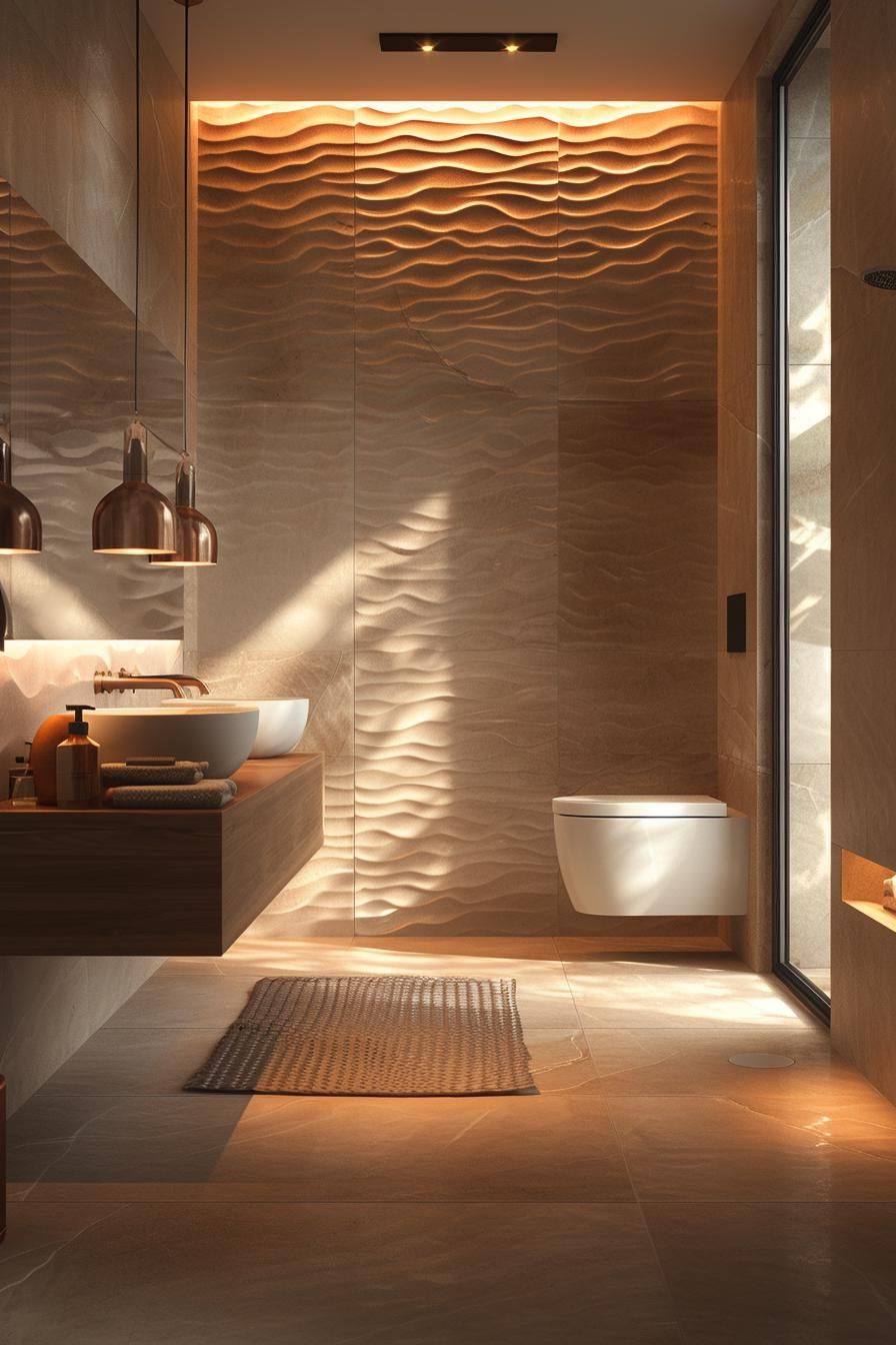6. Geometric 3D Wall Panel Ideas - photo 2