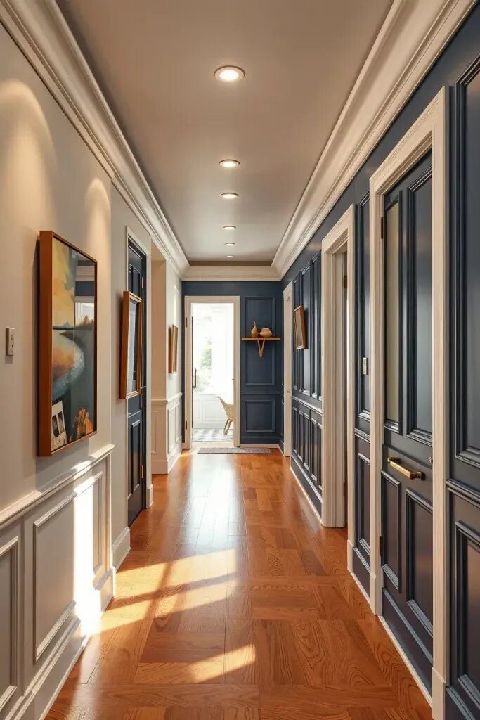 Elegant Wainscoting and Paneling for Hallway Walls - photo 2