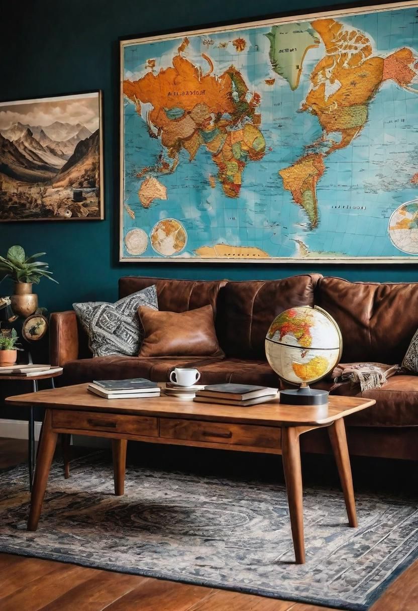 30. Wanderlust Living Room Decor Ideas