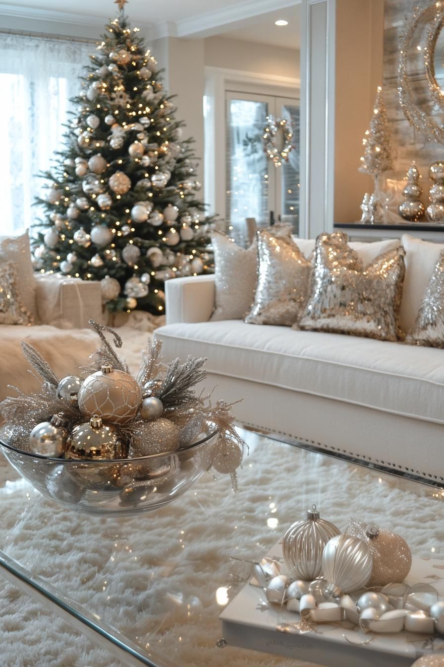12. Monochrome Ornament Display Ideas - photo 3