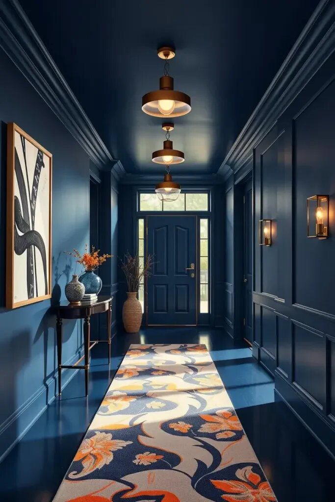 Bold Color Choices for a Vibrant Hallway