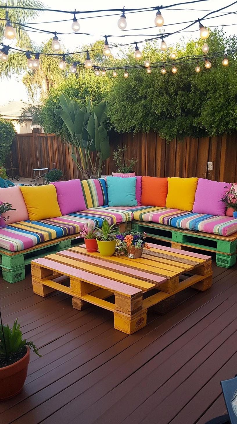 5. Pallet Wood Furniture for an Affordable Patio - photo 3