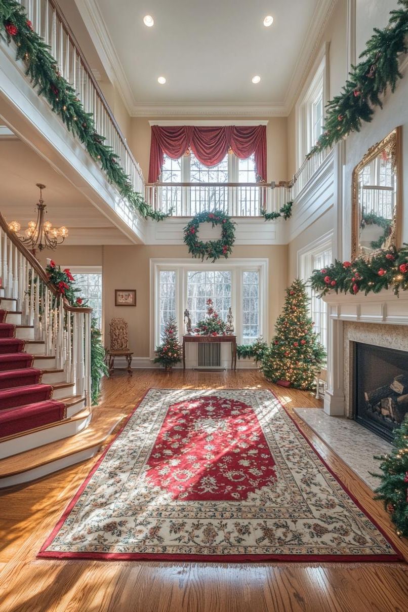 9. Greenery Accents for a Festive Mantle - photo 3