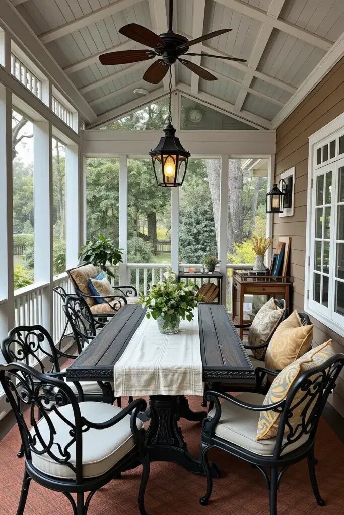 Outdoor Dining Ideas For Screened Porches