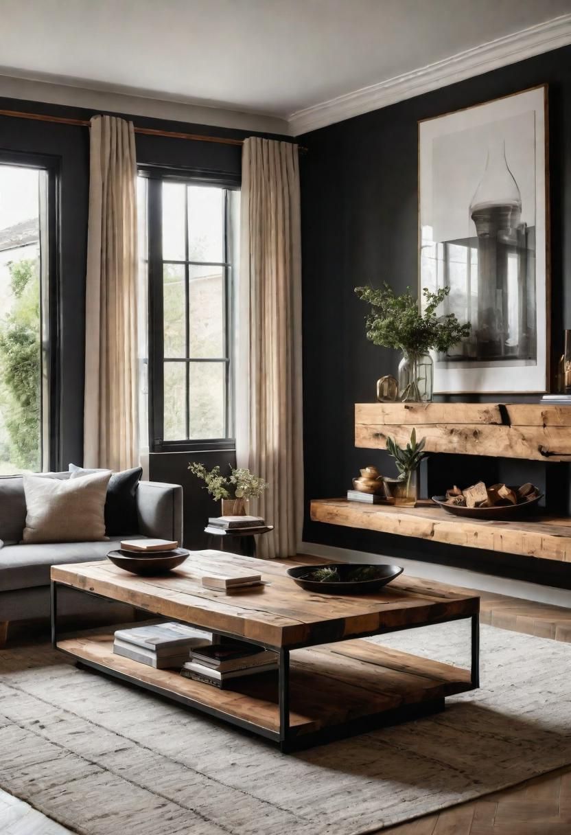 7. Rustic Modern Living Room Ideas