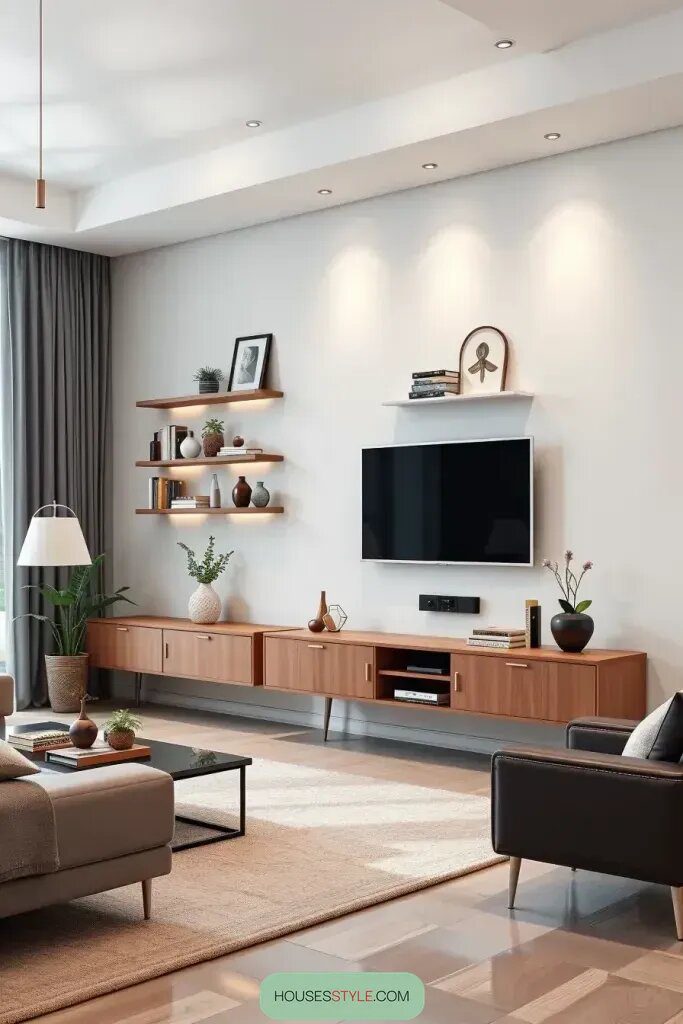 Stylish Organization With Floating Shelves