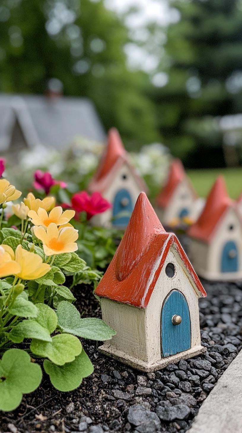 15. A Gnome Village Tucked in the Flower Border - photo 2