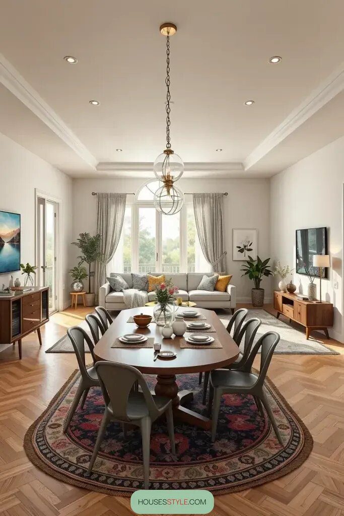Creative Layouts For A Combined Living And Dining Room - photo 2