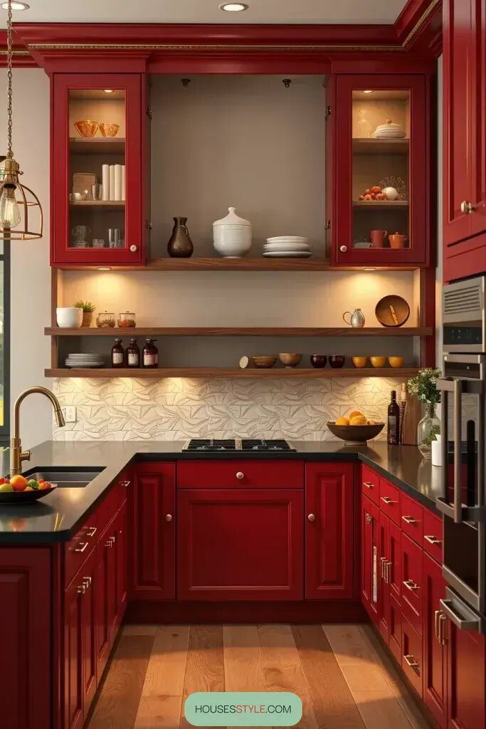 Best Wall Colors to Pair with Red Cabinets - photo 2