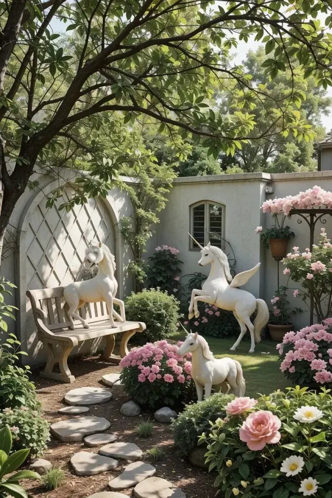 Whimsical Unicorn Statues for Hidden Garden Corners - photo 2