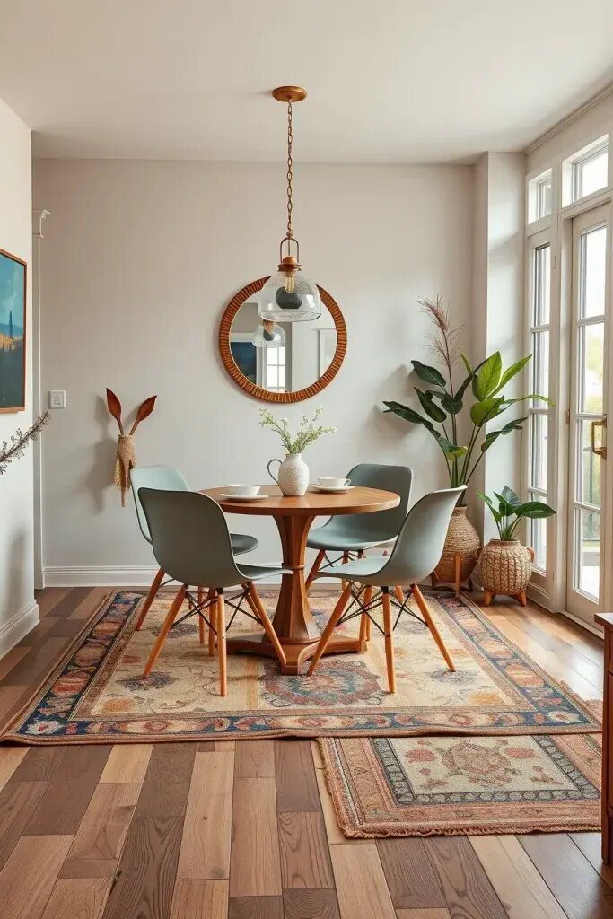 Layered Rugs for a Cozy Dining Corner - photo 2
