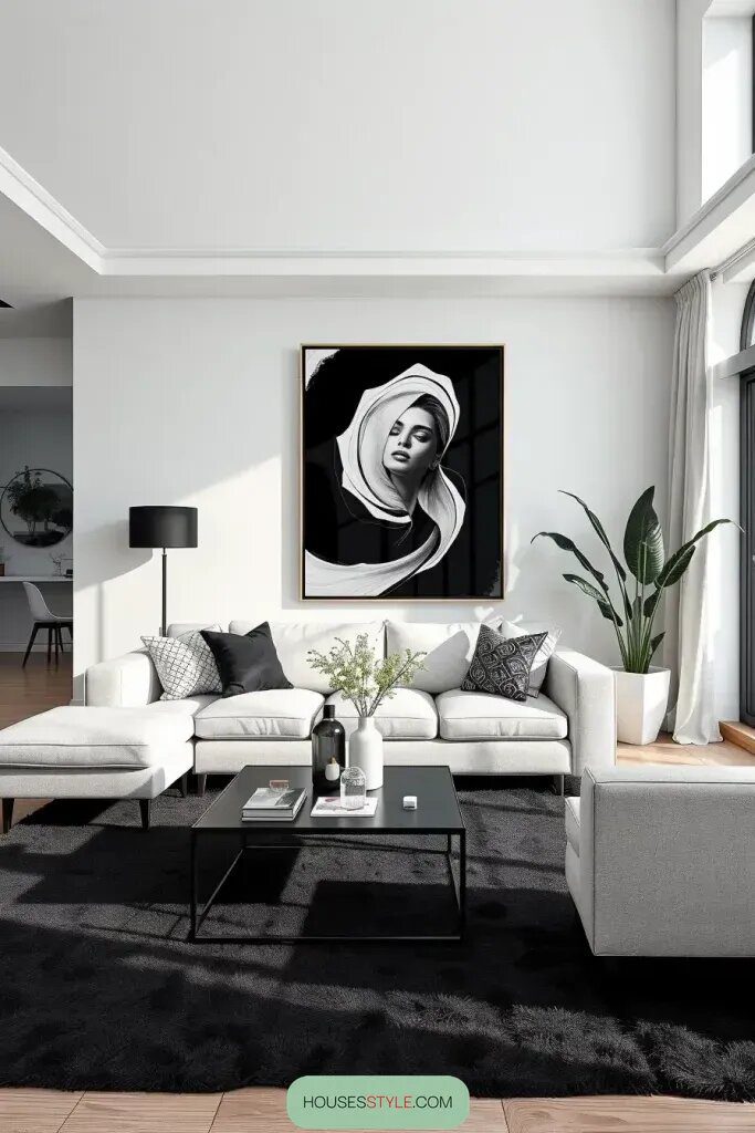 Subtle Ways to Work Black and White Into a Room