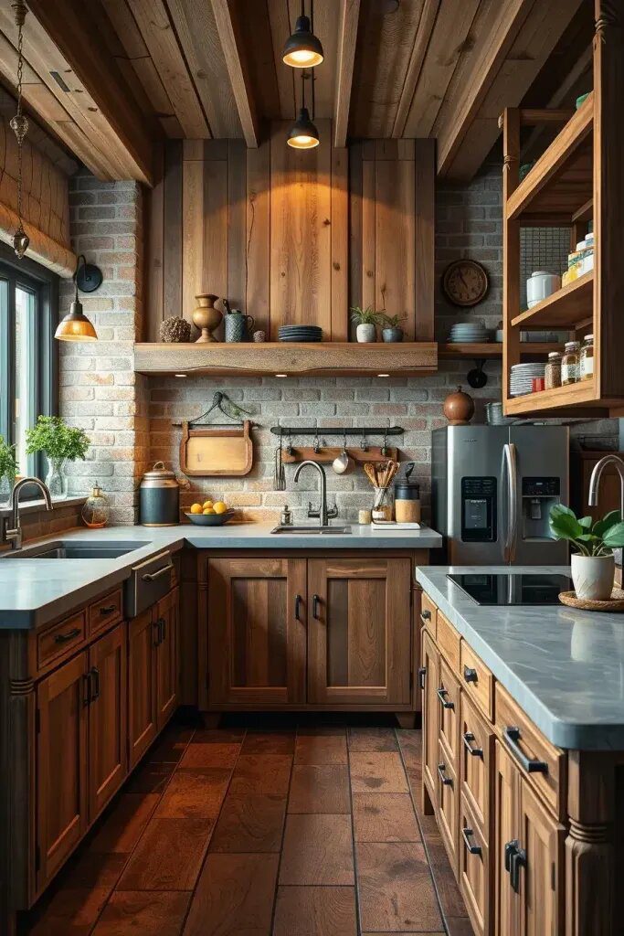 Reclaimed Wood Cabinets for Eco-Friendly Style