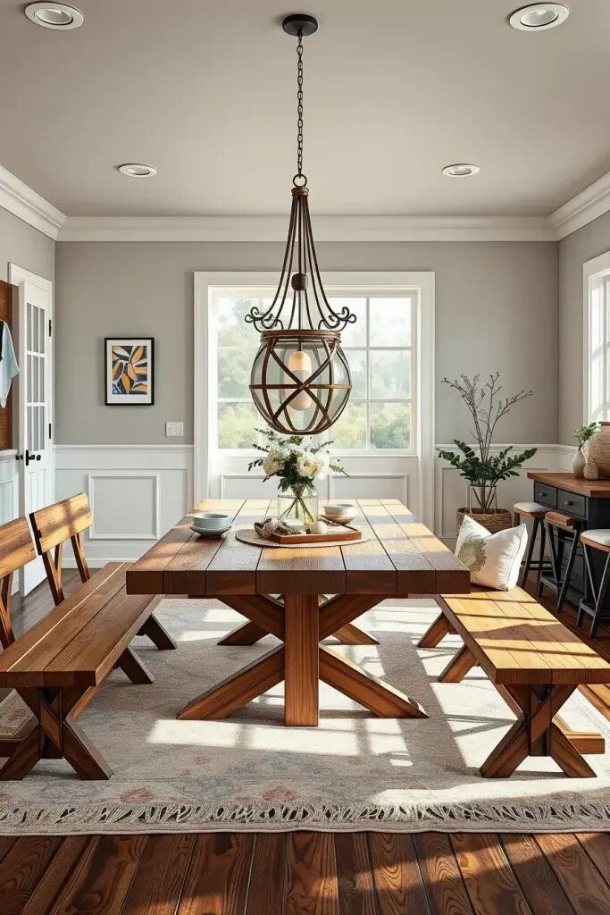 Statement Dining Tables for Farmhouse Style
