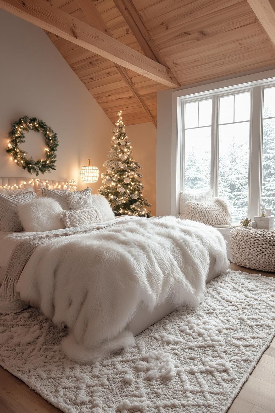 8. White Faux Fur Delight - photo 3