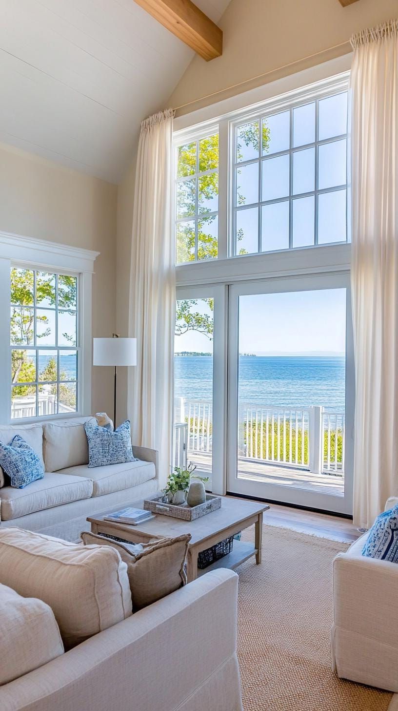 11. Large Windows with Sheer Curtain Panels - photo 3