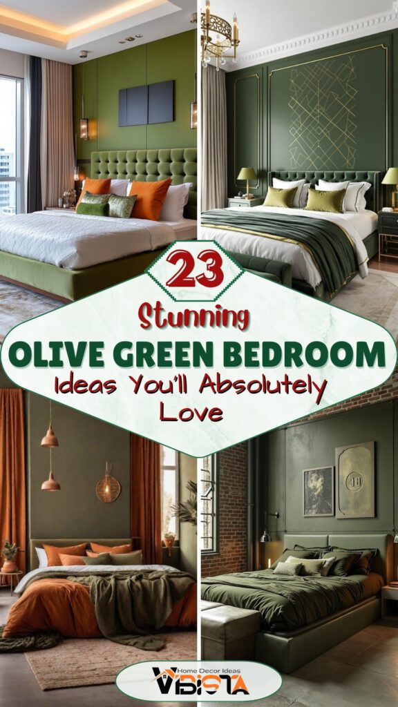 23 Stunning Olive Green Bedroom Ideas You’ll Absolutely Love
