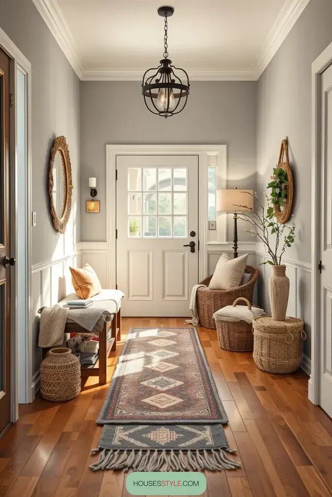 Cozy Entryway Ideas With Warm Tones and Textures - photo 2