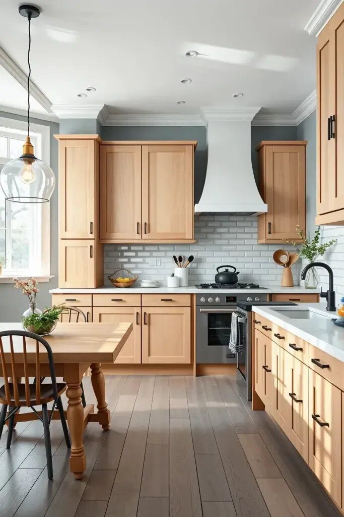 Light Maple Cabinets for a Bright Kitchen