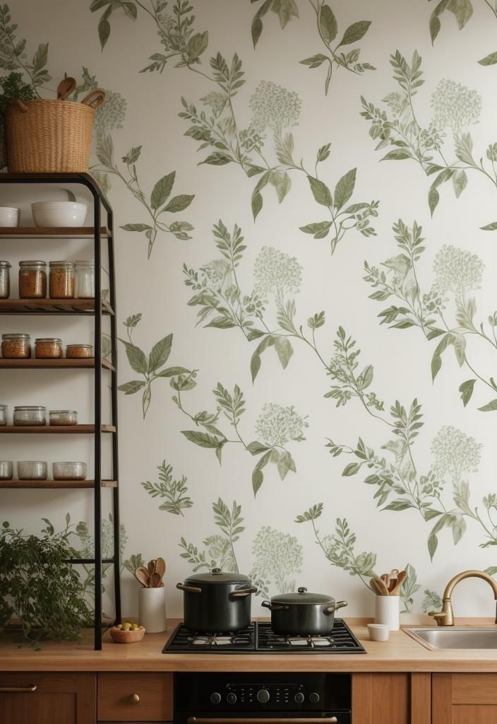 32. Bold Kitchen Wallpaper Ideas - photo 2