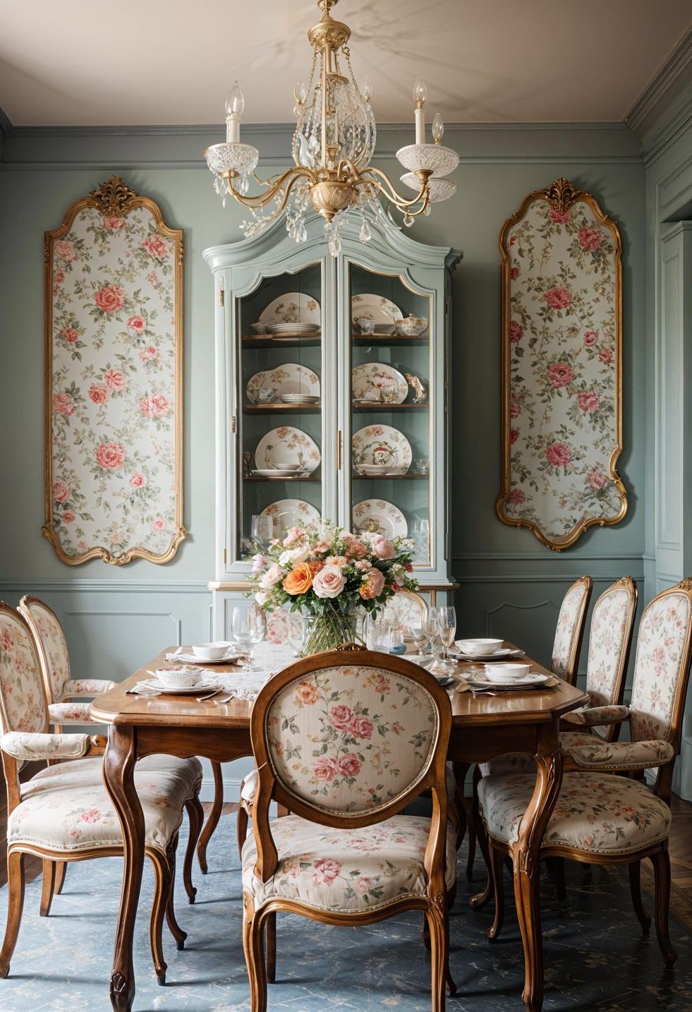 10. French Country Dining Room Charm