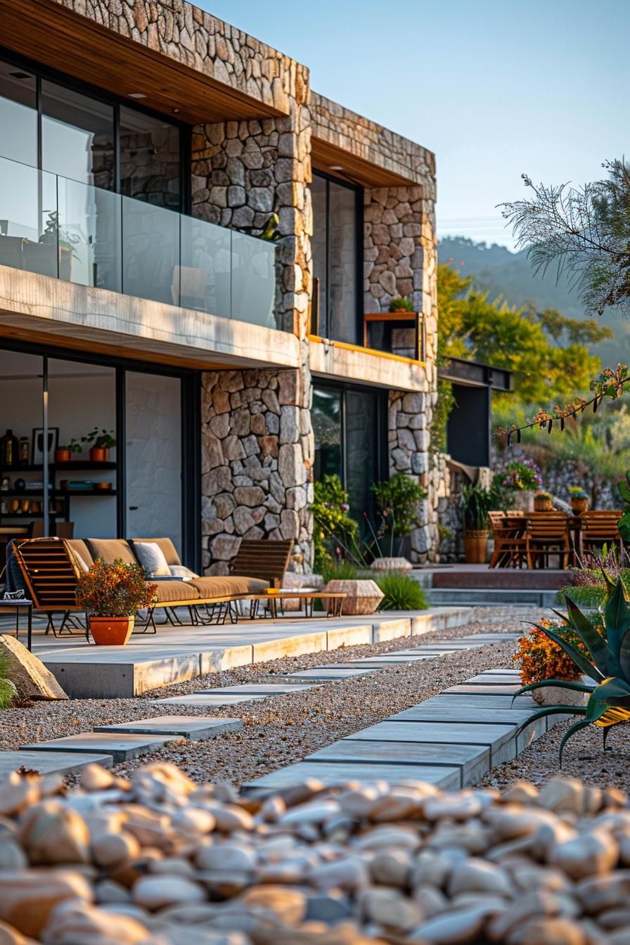 10. Pairing Concrete Furniture with Gravel - photo 2