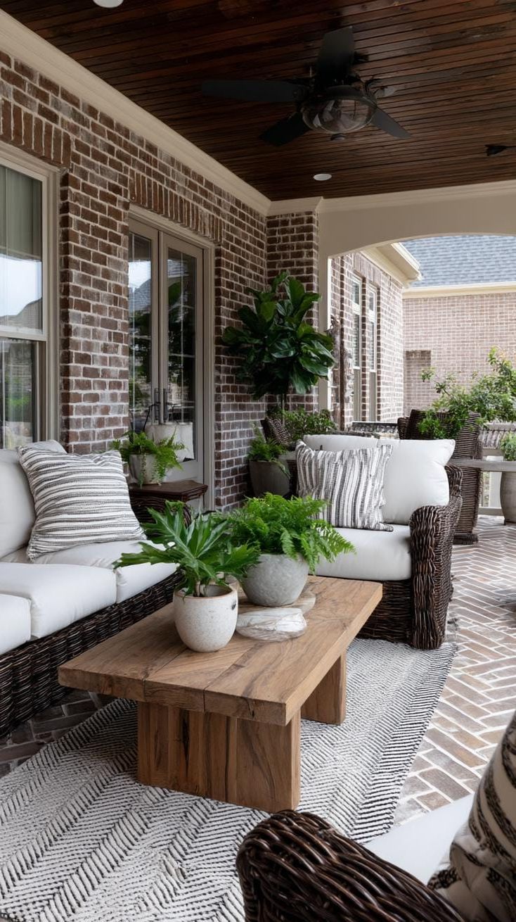 26. Brick Floors and Recliners Under a Ceiling Fan - photo 4