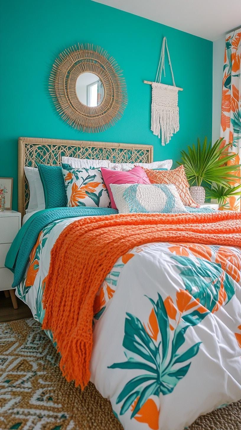 3. Vibrant Tropical Oasis Retreat