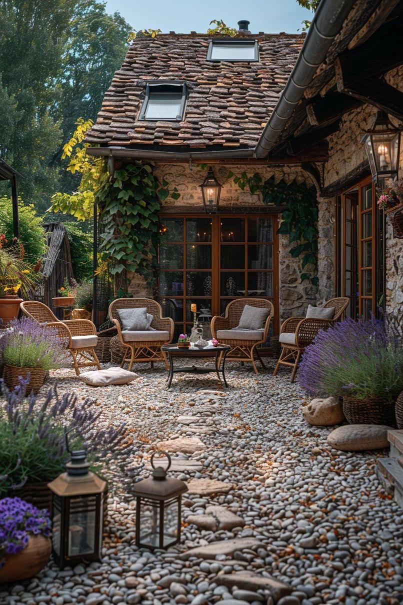14. Lavender-Filled French Country Gravel Patios - photo 2