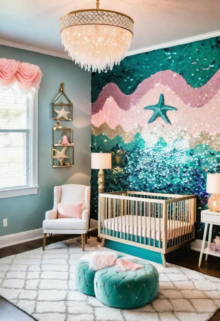 24. Whimsical Mermaid Nursery Theme