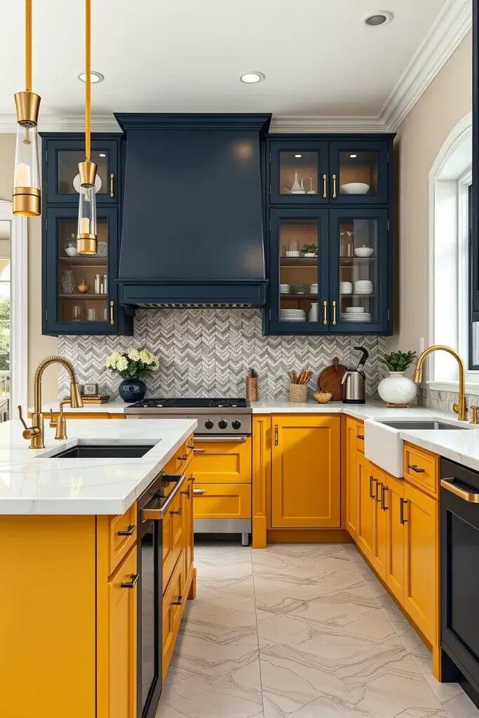 2 Two-Tone Yellow Cabinet Styles Worth Trying - photo 2