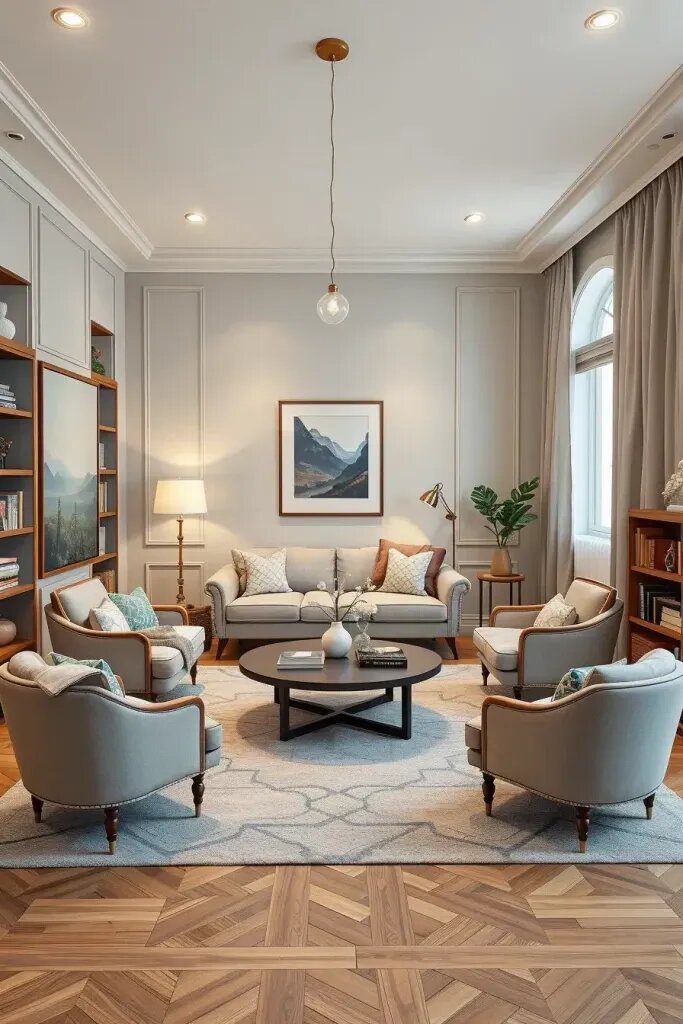 Floating Furniture Layouts For Open Rooms - photo 2