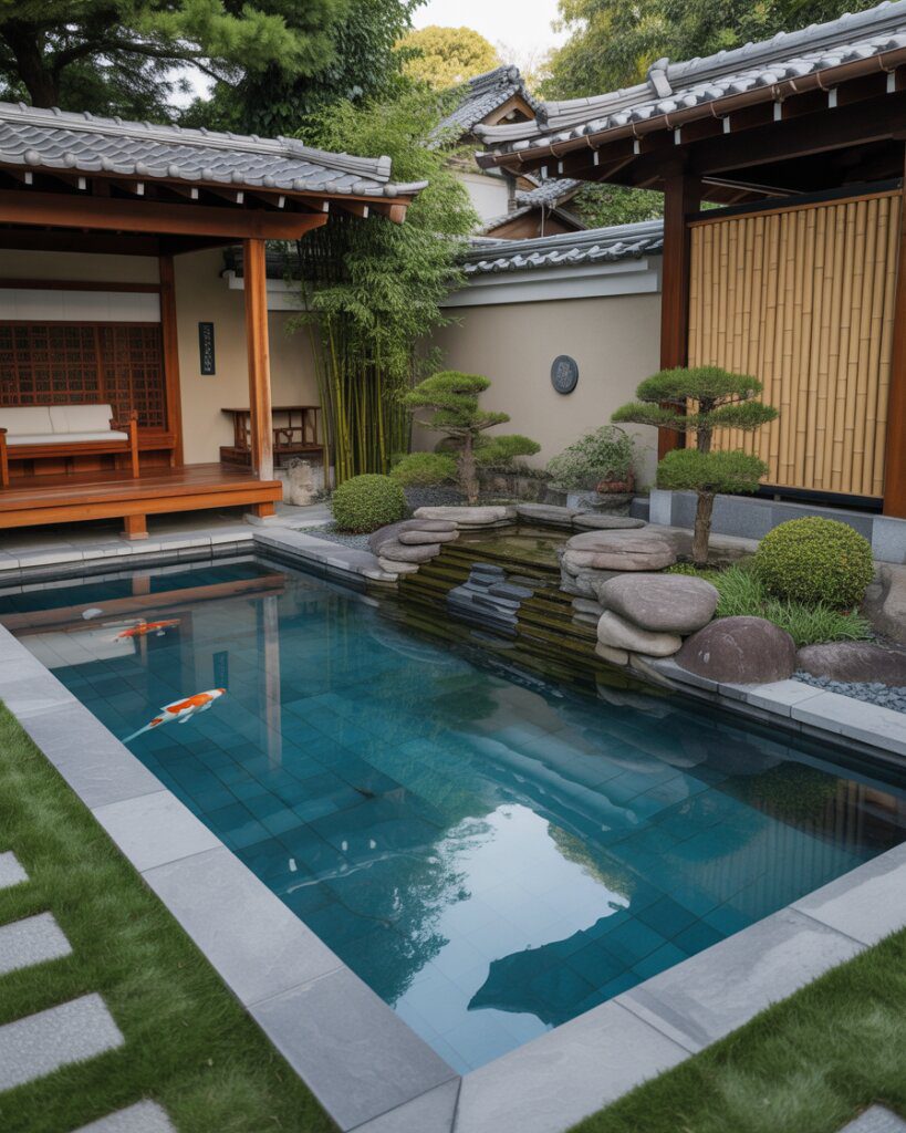 22. Japanese Garden-Inspired Serene Pools