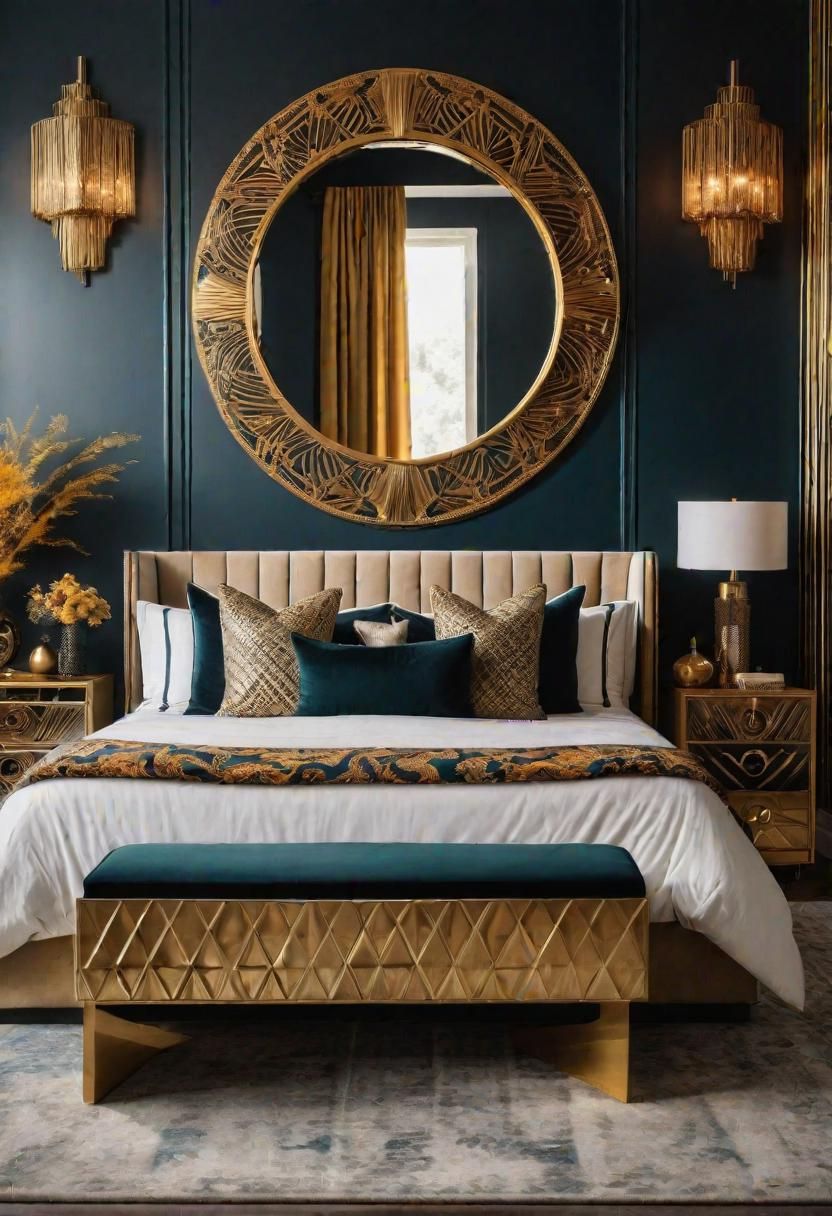 7. Glamorous Art Deco Bedroom Style - photo 2