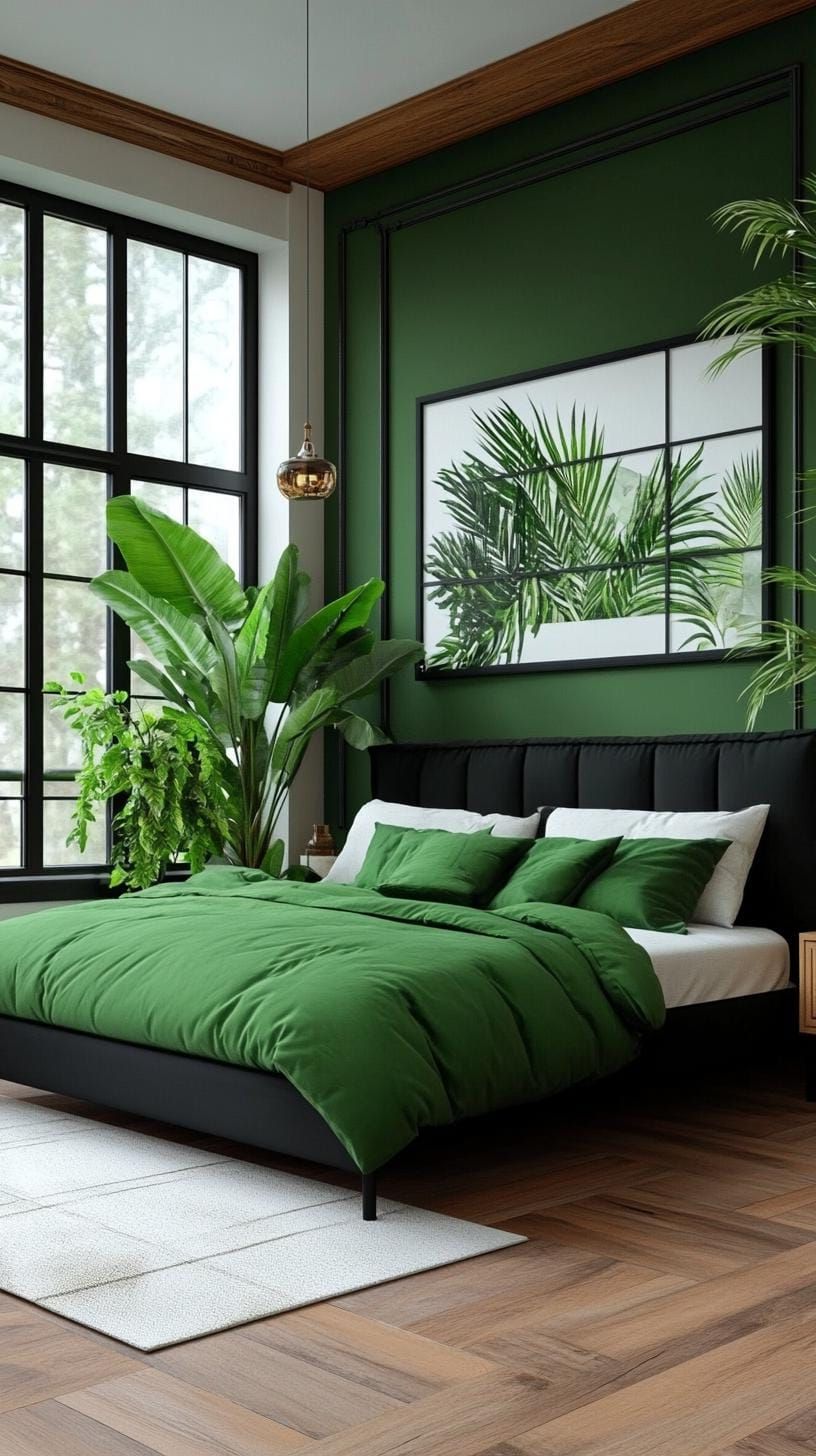 1. Urban Jungle Bedroom Retreat Idea - photo 2