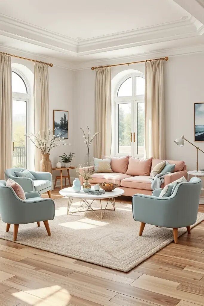 Soft Pastel Colors in Modern Interiors - photo 2