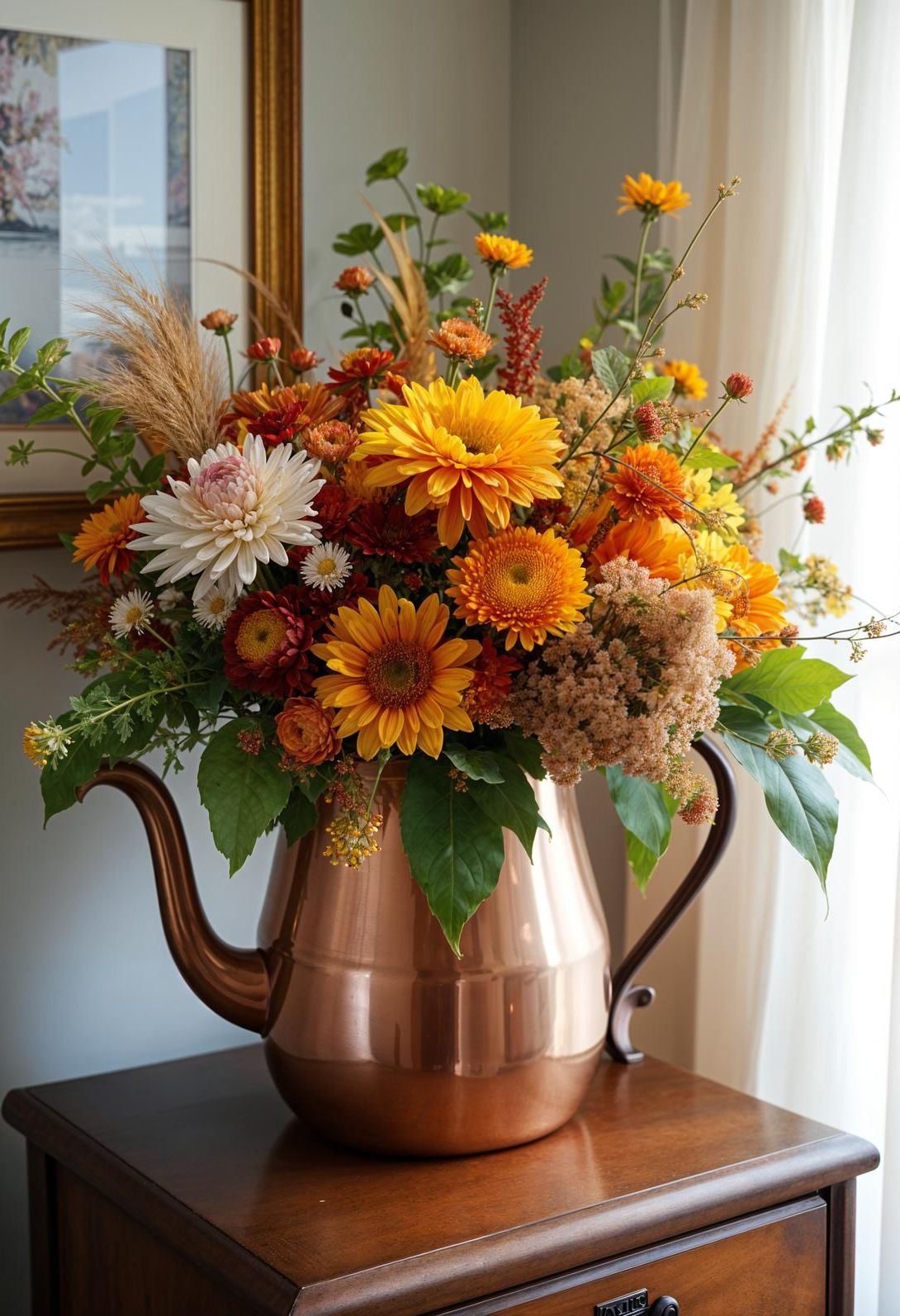 12. Repurposing a Copper Kettle for Florals