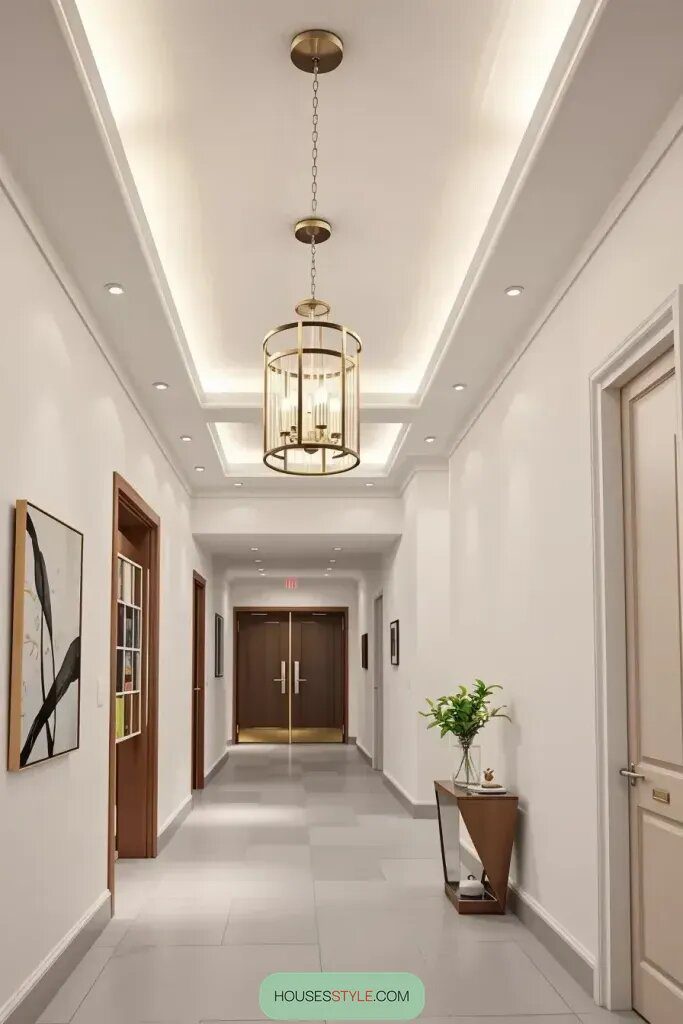 Loft-Style Hallways With Unique Ceiling Details - photo 2