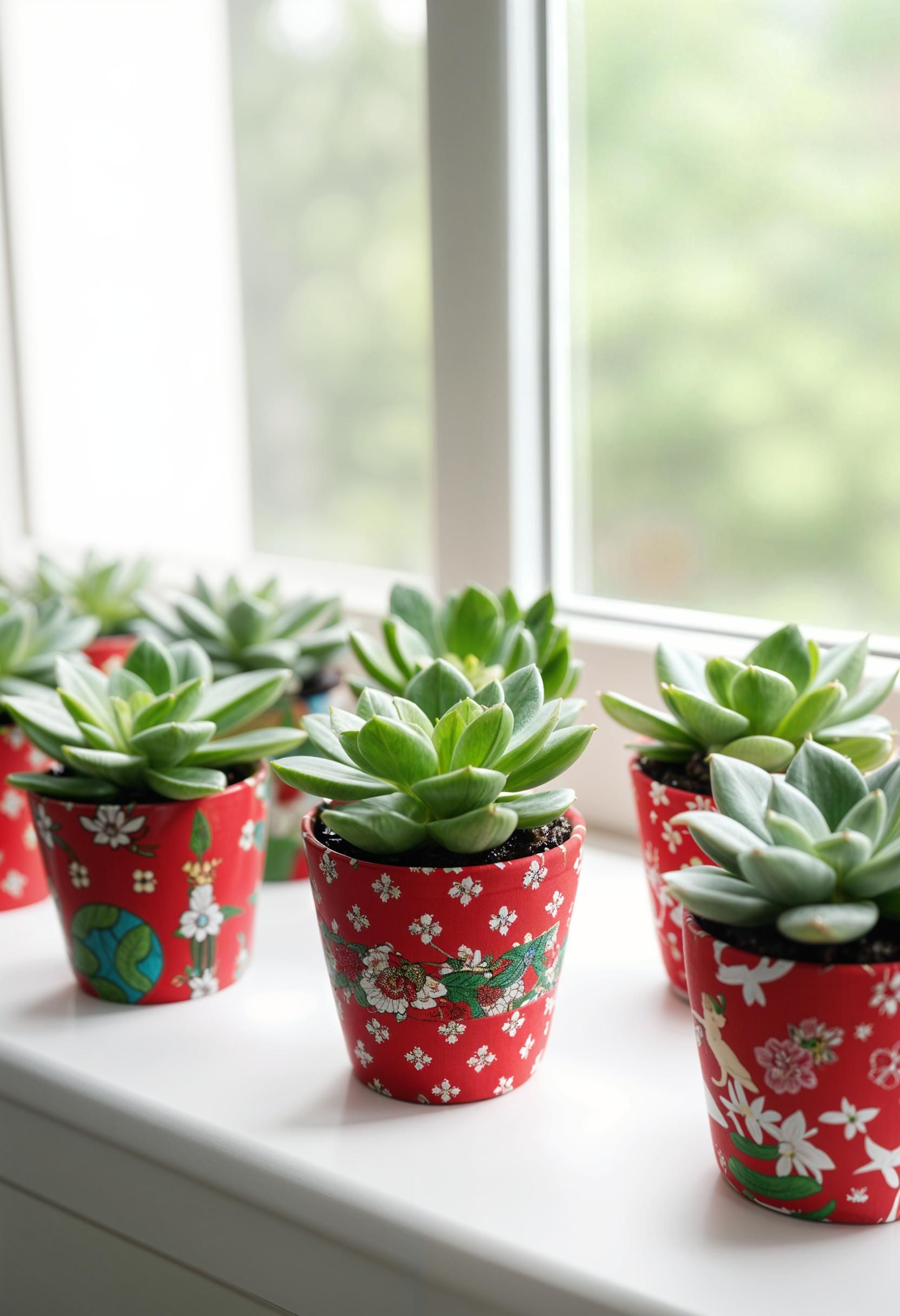 8. Festive Wrapped Succulents Section - photo 2
