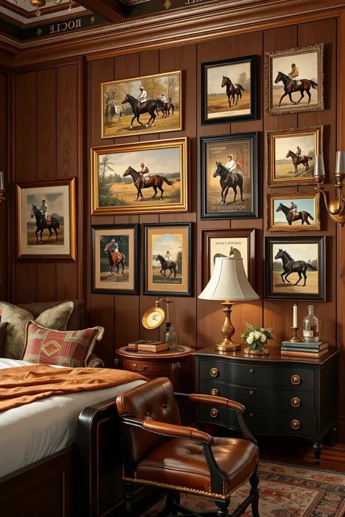 3. Equestrian and Adirondack Ideas for Gallery Walls
