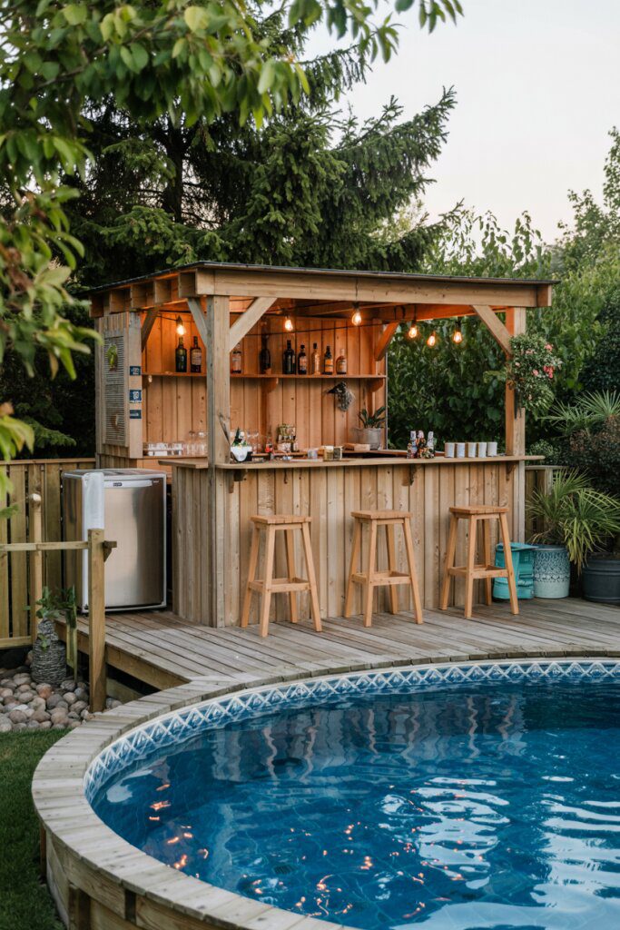3. Wraparound Deck for Oval Pools with a Bar - photo 2