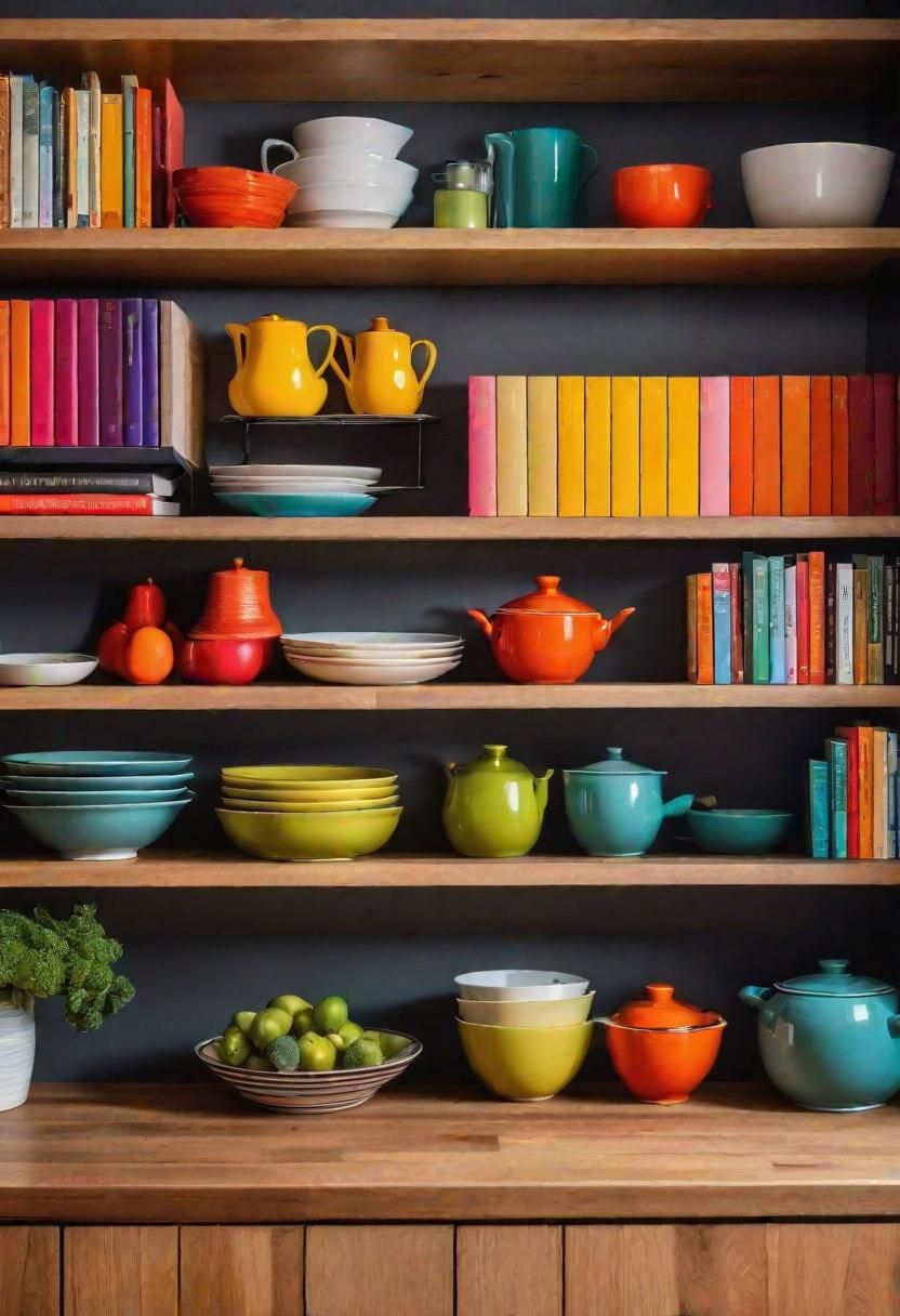 33. Organized Cookbook Shelf Setup