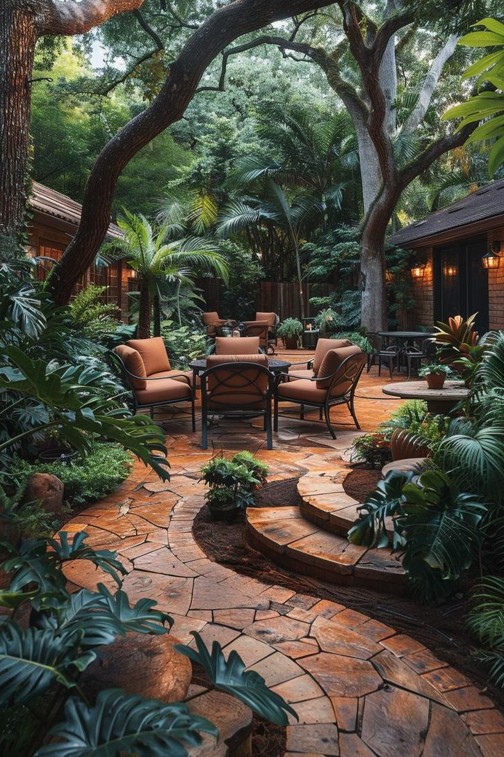 7. Spiral Stone Pathways to a Patio - photo 3