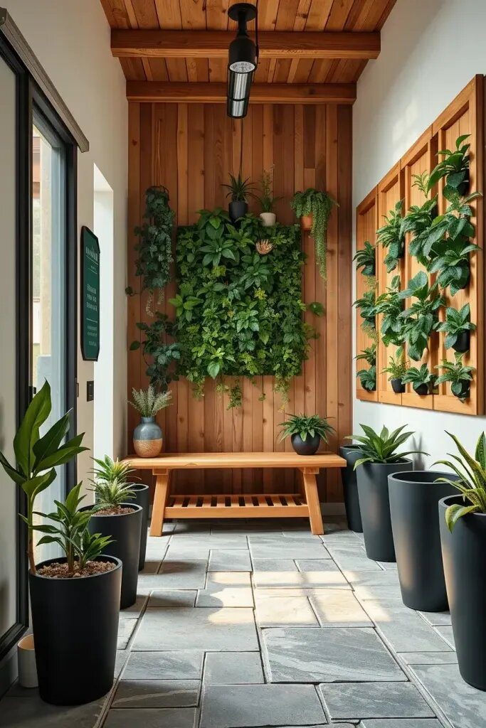 Timber-Framed Vertical Gardens for a Natural Touch - photo 2