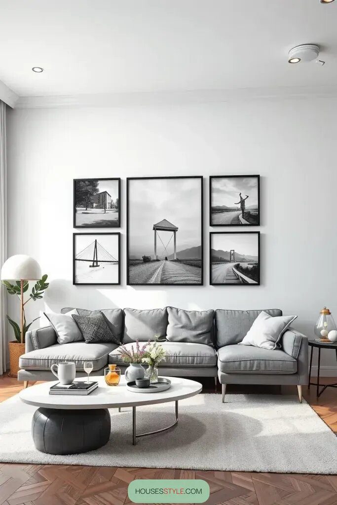 Styling a Wall with Monochrome Photography