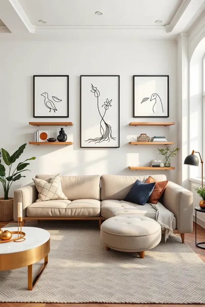 Simple Line Art Wall Decor