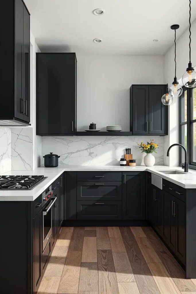 Chic Black and White Kitchen Designs