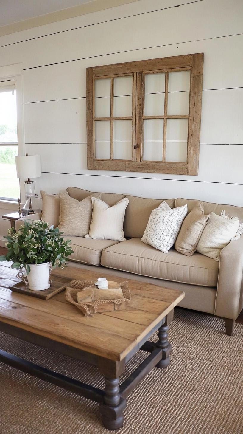 19. Vintage Window Frames Used as Wall Art - photo 3