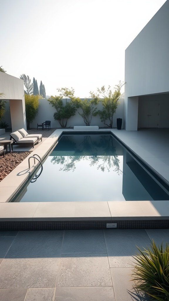 18. Minimalist Above-Ground Pool Design Ideas