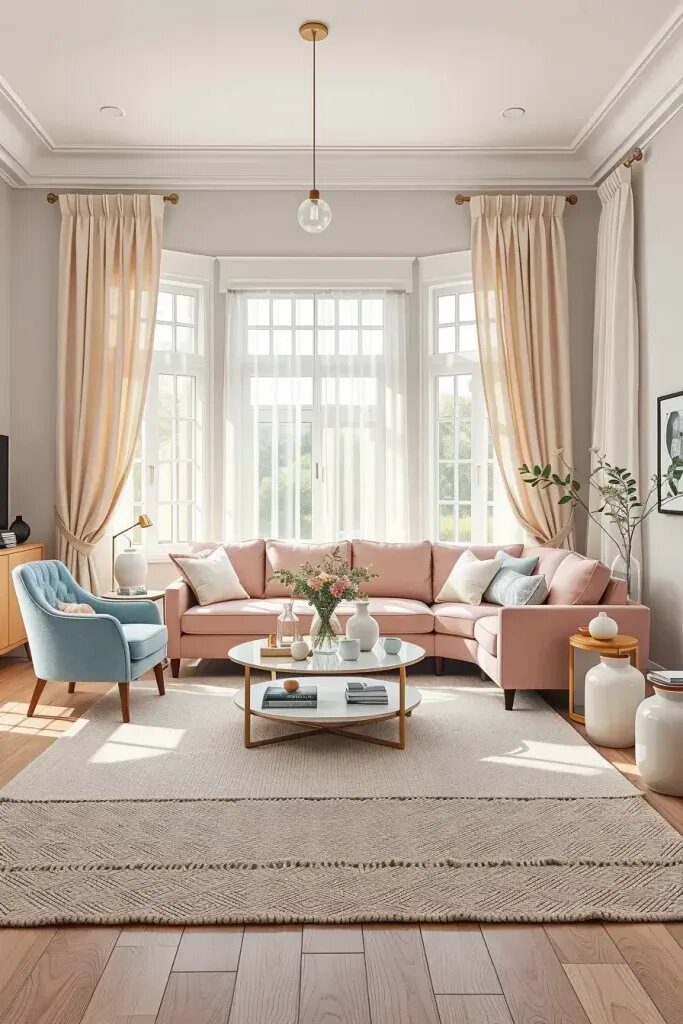 Soft Pastel Colors in Modern Interiors
